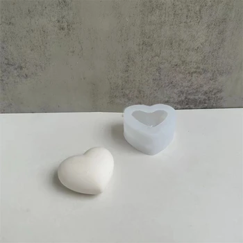  DIY Milo Plesni Srce Silikonski Material Ročno Izdelavo materiala za Sveče