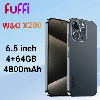  FUFFI W&O X200 Pametni telefon Android za 6,5 palčni 64GB ROM 4GB RAM Mobilnih telefonov 4800mAh 4G Omrežje Google play Original Mobilnikov