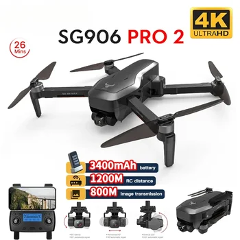  SG906 Pro 2 Brnenje S 4K Strokovno 5G Wifi, GPS, Kamera 3-Osni Gimbal Optični Tok Brushless Motor RC Quadcopter FPV Dron