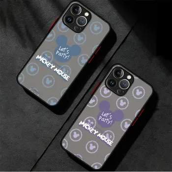  Strip Disney Mickey logotip Primeru Telefon za Apple iPhone 14 Pro Max 7 6S 11 XR Pro XS X 13 15 Pro SEBI 12 Mini Plus 8 Pokrovček Mehak